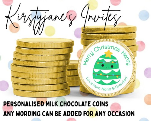 Personalised chocolate coins - personalised,